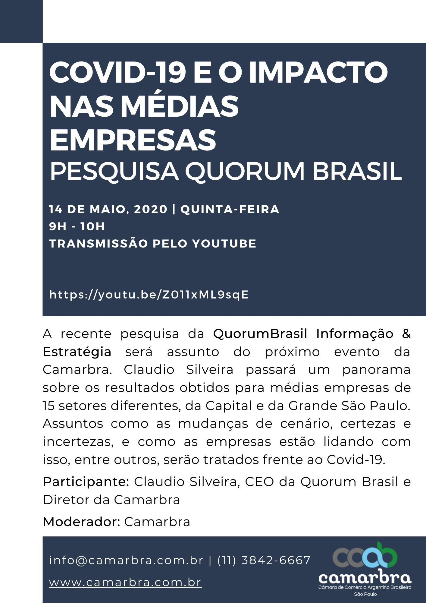 Covid-19 e o impacto nas médias empresas - Pesquisa Quorum brasil